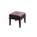 Ver imagem 2 de Puff 45cm Pés Imbuia Livia Rosa