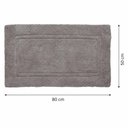 Ver imagem 3 de Tapete para Banheiro 50x80cm Algodão Almare Wolff Felpudo Cinza Quarto Lavabo Entrada