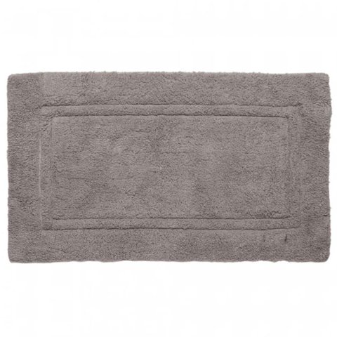 Tapete para Banheiro 50x80cm Algodão Almare Wolff Felpudo Cinza Quarto Lavabo Entrada