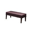 Ver imagem 2 de Puff 100cm Pés Imbuia Livia Moderno Rosa