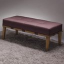 Ver imagem 1 de Puff em Veludo 100cm 42cm x 45cm Livia Rosa