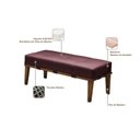 Ver imagem 4 de Puff em Veludo 100cm 42cm x 45cm Livia Rosa