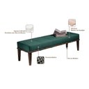 Ver imagem 4 de Puff 140cm Pés Imbuia Livia Moderno