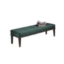 Ver imagem 2 de Puff 140cm Pés Imbuia Livia Moderno Verde