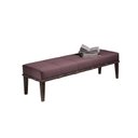 Ver imagem 2 de Puff 140cm Pés Imbuia Livia Moderno Rosa