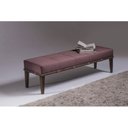 Ver imagem 1 de Puff 140cm Pés Imbuia Livia Moderno Rosa