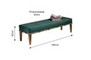Ver imagem 3 de Puff 140cm Pés Mel Livia Verde