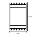 Ver imagem 4 de Peseira Cama Casal Queen Decorativa + 4 Capa Almofada Bege