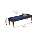 Ver imagem 4 de Puff 160cm Pés Mel Livia Azul