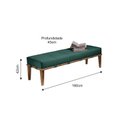 Ver imagem 3 de Puff 160cm Pés Mel Livia Verde