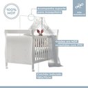 Ver imagem 5 de Quarto de Bebê Completo com Guarda-roupa, Berço e Cômoda Manu Tigus Baby