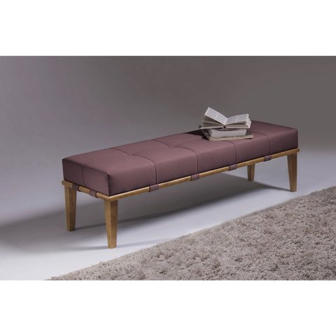 Puff 160cm Pés Mel Livia Rosa