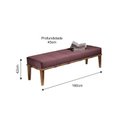 Ver imagem 3 de Puff 160cm Pés Mel Livia Rosa