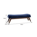 Ver imagem 3 de Puff 100cm Pés Imbuia Horus Moderno Azul