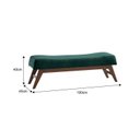 Ver imagem 3 de Puff 100cm Pés Imbuia Horus Moderno Verde