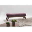 Ver imagem 1 de Puff 100cm Pés Imbuia Horus Moderno Rosa