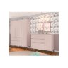 Quarto Infantil Bebê Melinda Cômoda Guarda Roupa Rosê - 2