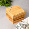 Saleiro Quadrado Bambu 9cm Class Home - 3