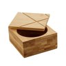 Saleiro Quadrado Bambu 9cm Class Home - 2