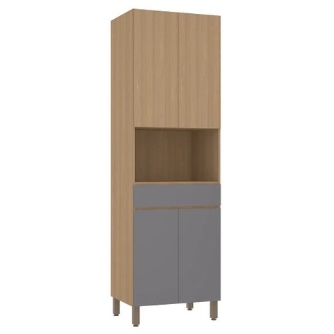 Torre Quente Modulado 70cm 1 Nicho 1 Gaveta 4 Portas Slim Luciane