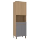 Ver imagem 1 de Torre Quente Modulado 70cm 1 Nicho 1 Gaveta 4 Portas Slim Luciane