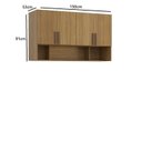 Ver imagem 3 de Armário Aéreo Modulado 4 Portas 150cm 100% MDF Trend Altezza