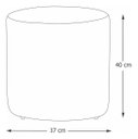 Ver imagem 3 de Kit 2 Puff Banqueta Viena Decorativo Moderno Tecido Linho Cinza