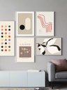 Ver imagem 1 de Kit 5 Quadros Decorativos Abstratos Aesthetic No1