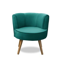 Kit 2 Poltronas Para Sala Decorativa Isa Suede Tiffany Adonai Estofados - 4