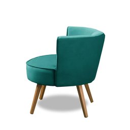 Kit 2 Poltronas Para Sala Decorativa Isa Suede Tiffany Adonai Estofados - 5