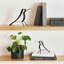 Ver imagem 2 de Escultura Decorativa Pássaro em Metal Preto 15x16 cm - D’Rossi