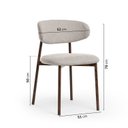 Ver imagem 5 de Conjunto de Jantar com Mesa Orgânica Tali 210cm e 8 Cadeiras Ema CabeCasa MadeiraOriginals Marrom