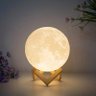 Luminária Lua Cheia Led Rgb Colorida 3d 13cm Abajur de Mesa Usb - 2