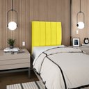 Ver imagem 2 de Cabeceira Cama Box Solteiro Queen Estofada Carla 100cm Suede:amarelo