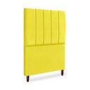 Ver imagem 1 de Cabeceira Cama Box Solteiro Queen Estofada Carla 100cm Suede:amarelo