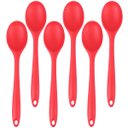 Ver imagem 1 de Colher de Silicone Vermelha Grande | 06 Un