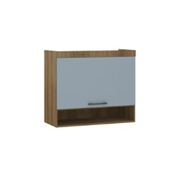Guarda Roupa Modulado de Solteiro Paris Avelã Grey Sky 5 Peças - Luciane Paris Avelã - Grey Sky - 5