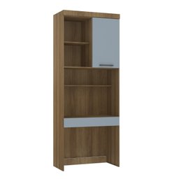 Guarda Roupa Modulado de Solteiro Paris Avelã Grey Sky 5 Peças - Luciane Paris Avelã - Grey Sky - 4
