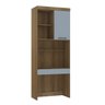 Guarda Roupa Modulado de Solteiro Paris Avelã Grey Sky 5 Peças - Luciane Paris Avelã - Grey Sky - 4