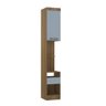 Guarda Roupa Modulado de Solteiro Paris Avelã Grey Sky 5 Peças - Luciane Paris Avelã - Grey Sky - 8