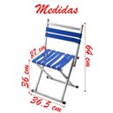 Ver imagem 2 de Cadeira Banqueta Dobrável Pesca Manicure com Encosto