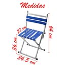 Ver imagem 3 de Cadeira Banqueta Dobrável Pesca Manicure com Encosto