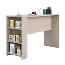 Ver imagem 2 de Bancada Mesa Gourmet para Cozinha 150cm X 97cm com 3 Prateleiras Suprema Luciane Móveis