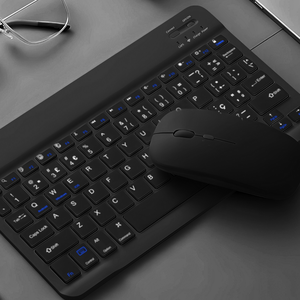 Teclado sem Fio Bluetooth Recarregável com Mouse - Copiar Título