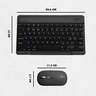 Teclado sem Fio Bluetooth Recarregável com Mouse - Copiar Título - 7