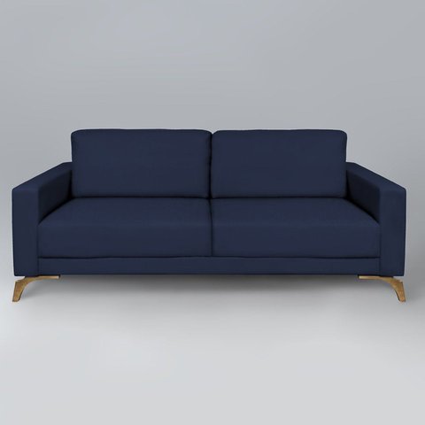 Sofá 230cm Pés Mel Henry Azul