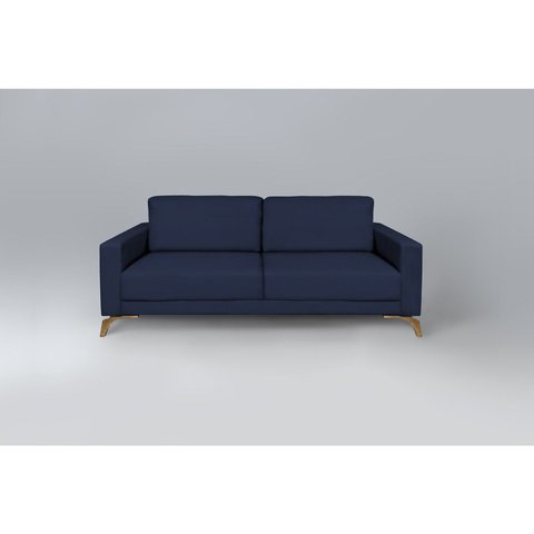 Sofá 190cm Pés Mel Henry Azul