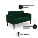 Ver imagem 3 de Sofá 2 Lugares Namoradeira Madeira Preto Marisa Bouclê D03 - D’Rossi