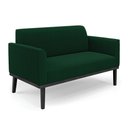 Ver imagem 1 de Sofá 2 Lugares Namoradeira Madeira Preto Marisa Bouclê D03 - D’Rossi