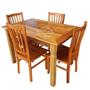 Ver imagem 3 de Conjunto Mesa Rústica 120x80cm Com 4 Cadeiras em Madeira de Demolição Sudeste Rústico